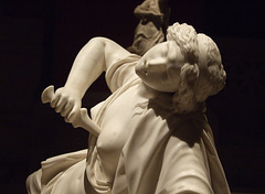 Detail of Lucretia by Bertrand in the Metropolitan Museum of Art, November 2009