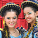 Two lovely smiles from lovely dancers at the Brisas del Titicaca