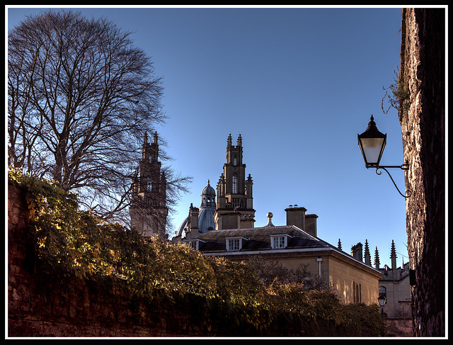 All Souls from New College Lane, Oxford