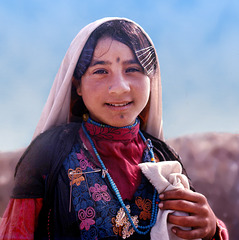 Portrait of a young Bedouin girl - Israel