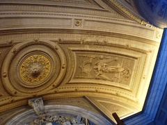 Painted ceiling - perfect illusion of relief.