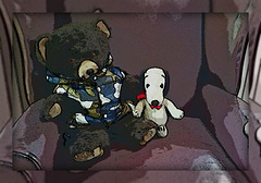 Camo Bear and Snoopy