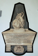 Memorial to Viscount Bateman, Saint John's Church, Shobdon, Herefordshire