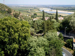View to Atamarma Valley, Tagus River and Alpiarça (in the background).