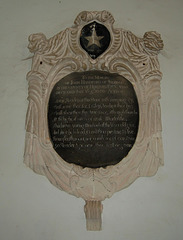Memorial to John Handford, Saint John's Church, Shobdon, Herefordshire