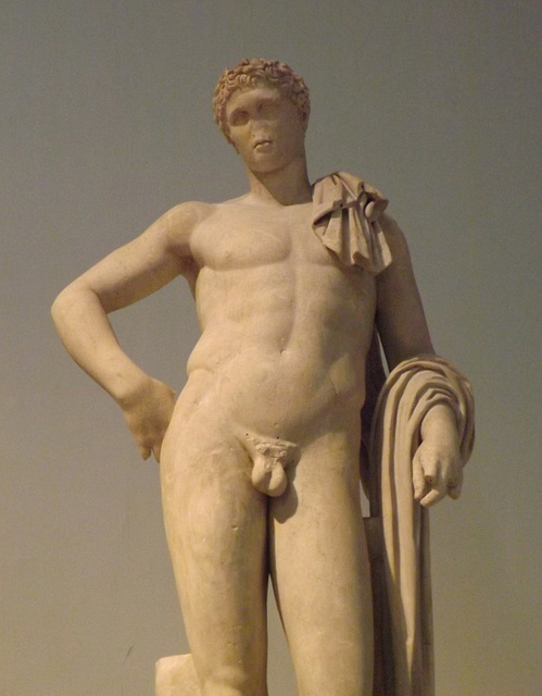 Detail of the Kew Gardens Hermes in the British Museum, May 2014