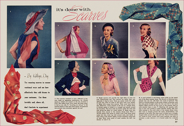 "It's Done With Scarves," 1950