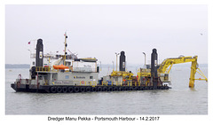 Dredger Manu Pekka Portsmouth 14 2 2017