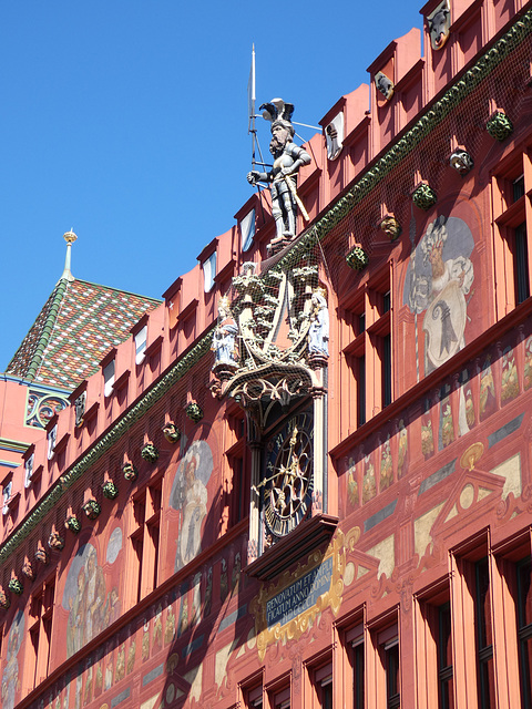 Basel/ Basle- Sandstone Facade of the City Hall