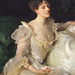 Detail of The Wyndham Sisters by Sargent in the Metropolitan Museum of Art, August 2010