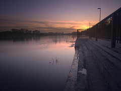 Moscow river sunset