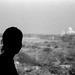 Silhouette portrait at the Agra Fort [Looking at the Taj Mahal]