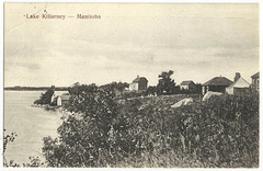 MN1025 KILLARNEY - LAKE KILLARNEY - MANITOBA (HOUSES ON SHORE)