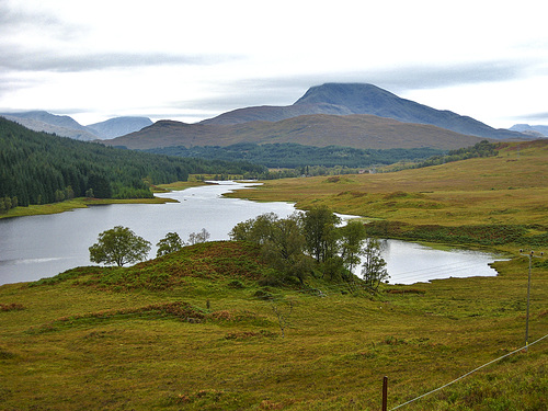 River Garry flowing into Loch Poluary