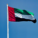 AbuDhabi : la bandiera degli stati Arabi Uniti sventola nella capitale a Marina Mall
