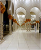 AbuDhabi : il colonnato esterno della moskea Zayed