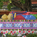Un Bouddha couché (aux longs cils) à Tongdosa (Corée du Sud)