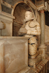 Detail of Monument to Richard Manneres d1630, Uffington Church, Lincolnshire