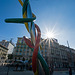 Popskulptur auf der Piazzale Cadorna (© Buelipix)