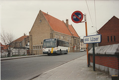 De Lijn 2887 (0822 P) at Roesbrugge - 25 Mar 1996