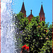 Palma de Majorca : Giardini della cattedrale e grande fontana