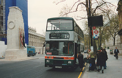 Grey-Green 129 (F129 PHM) in Whitehall, London – 22 April 1993 (190-31)