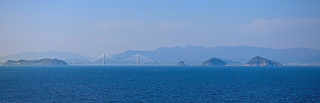 Busan-Geoje Fixed Link seen from sea