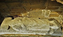 great brington church, northants (65)early c14 effigy of a priest on tomb on south aisle wall