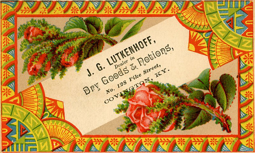 J. G. Lutkenhoff, Dealer in Dry Goods and Notions, Covington, Kentucky