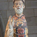 Detail of the Bishop Saint in the Cloisters, June 2011
