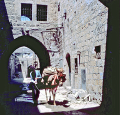 In the old city of Jerusalem in 1970