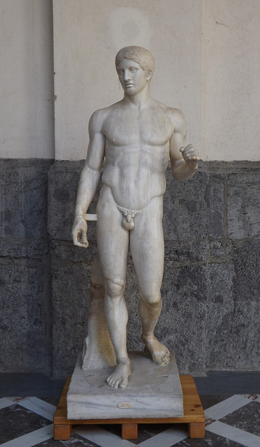 The Doryphoros by Polykleitos in the Naples Archaeological Museum, July 2012
