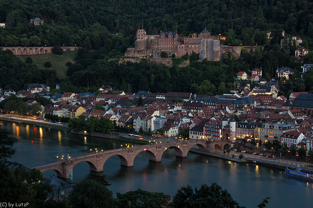 Heidelberg in Fading Daylight (150°)