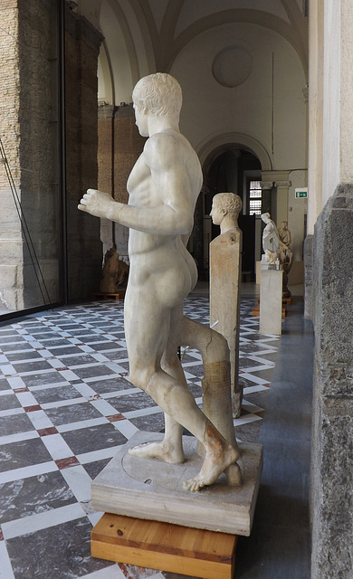 The Doryphoros by Polykleitos in the Naples Archaeological Museum, July 2012