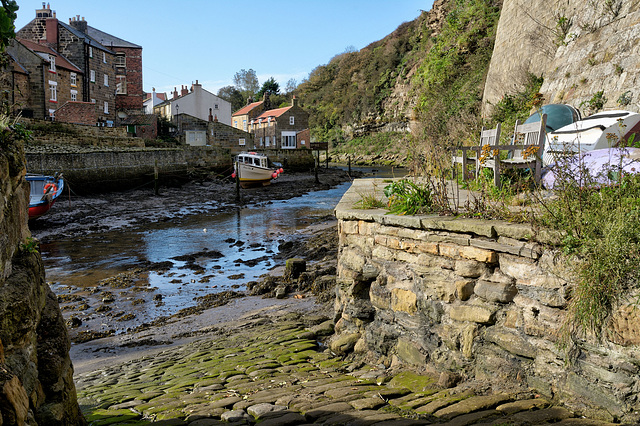A seat on Staithes Beck.