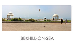 Two pavilions on the prom  - in front of the De La Warr Pavilion - Bexhill - 31.5.2017
