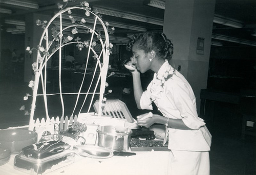 Gloria and Her Wedding Desk, 1951