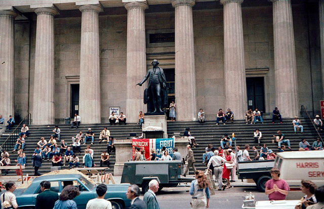 Federal Hall, Wall Street (Scan from June 1981)