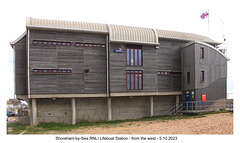 Shoreham-by-Sea RNLI Lifeboat Station - from the west - 5 10 2023