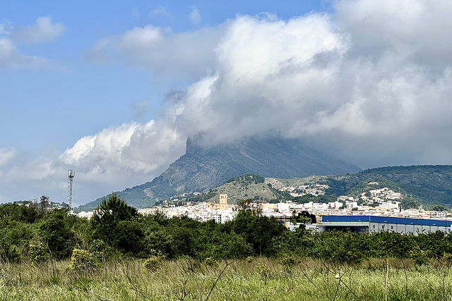 Xàbia 2022 – Montgó mountain in the clouds.