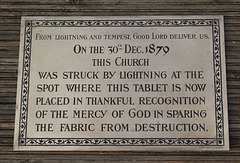 Lightning memorial plaque front refurbished
