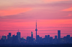 Toronto sunset December 2022