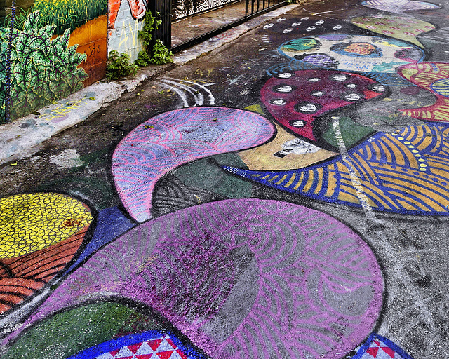 Street Art (Literally) – Clarion Alley, Mission District, San Francisco, California