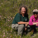 Melissa McCormick and Hope Brooks with Pogonia ophioglossoides (Rose Pogonia)