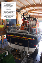RNLB 16-15 Y boat launch deck from stern Shoreham 5 10 2023