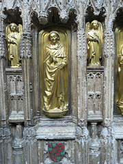 st mary's church, warwick,weepers on tomb of richard beauchamp, earl of warwick, +1439