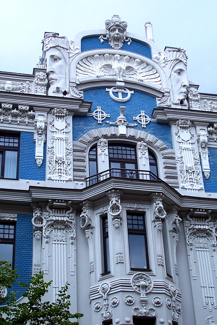 LV - Riga - Art Nouveau House at Elizabetas Iela