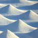 Snow covered pyramids