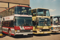 Ebdon’s of Sidcup C591 KTW and The Kings Ferry 709 LAU (C276 GVX) at RAF Mildenhall – 26 May 1990 (118-1)