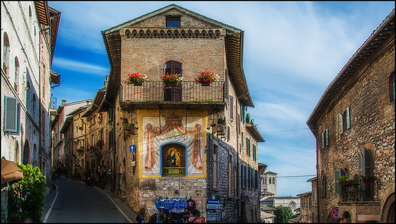 In den Straßen von Assisi